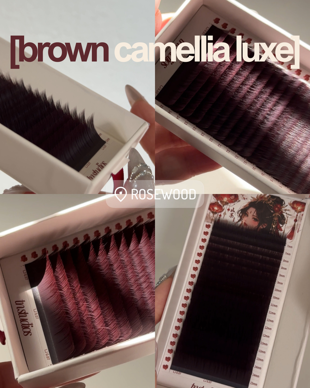 brown camellia luxe mixed