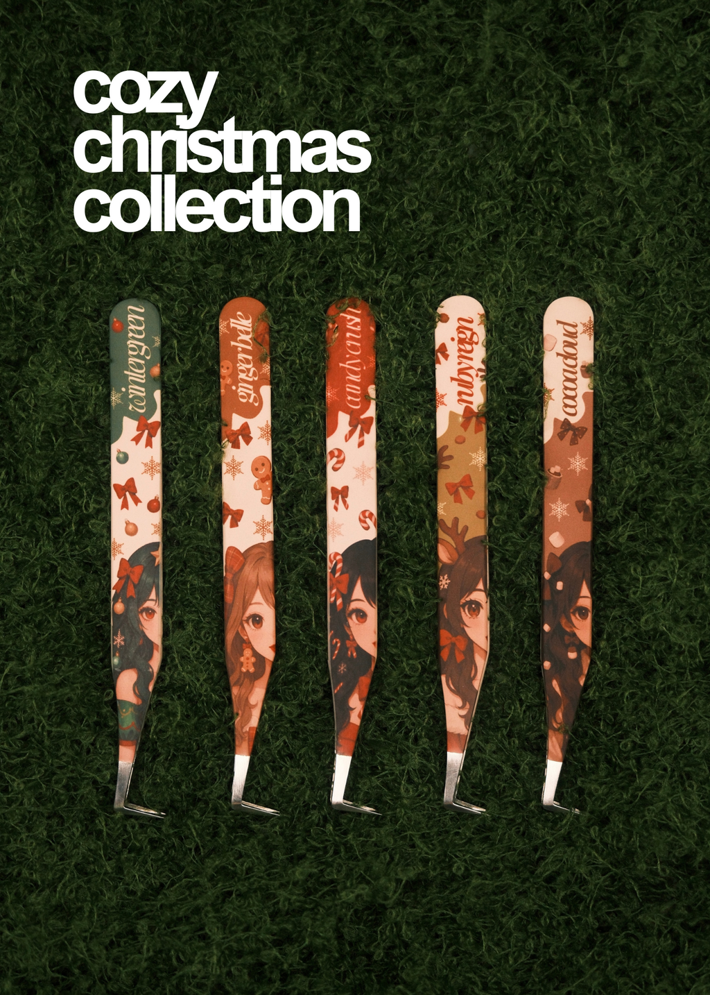 cozy christmas tweezer duos